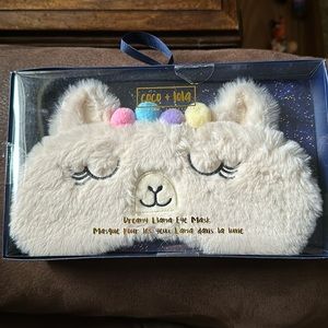 Llama sleepwear eye mask - new in box